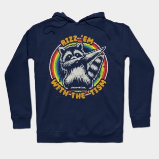 Rizz Em With The Tism Autistic Raccoon Hoodie